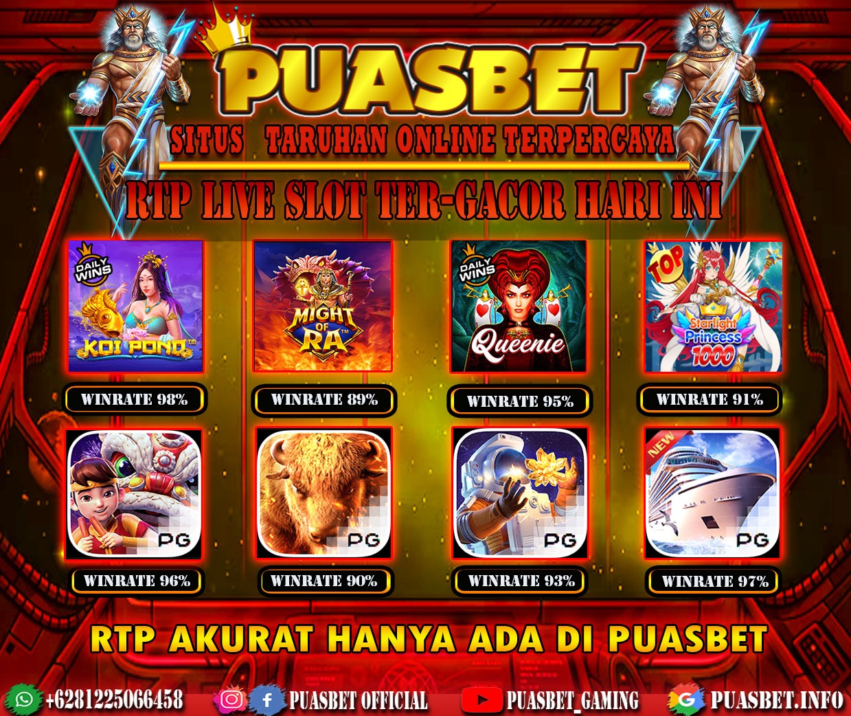 INFO SLOT GACOR PUASBET 06 NOV 2023