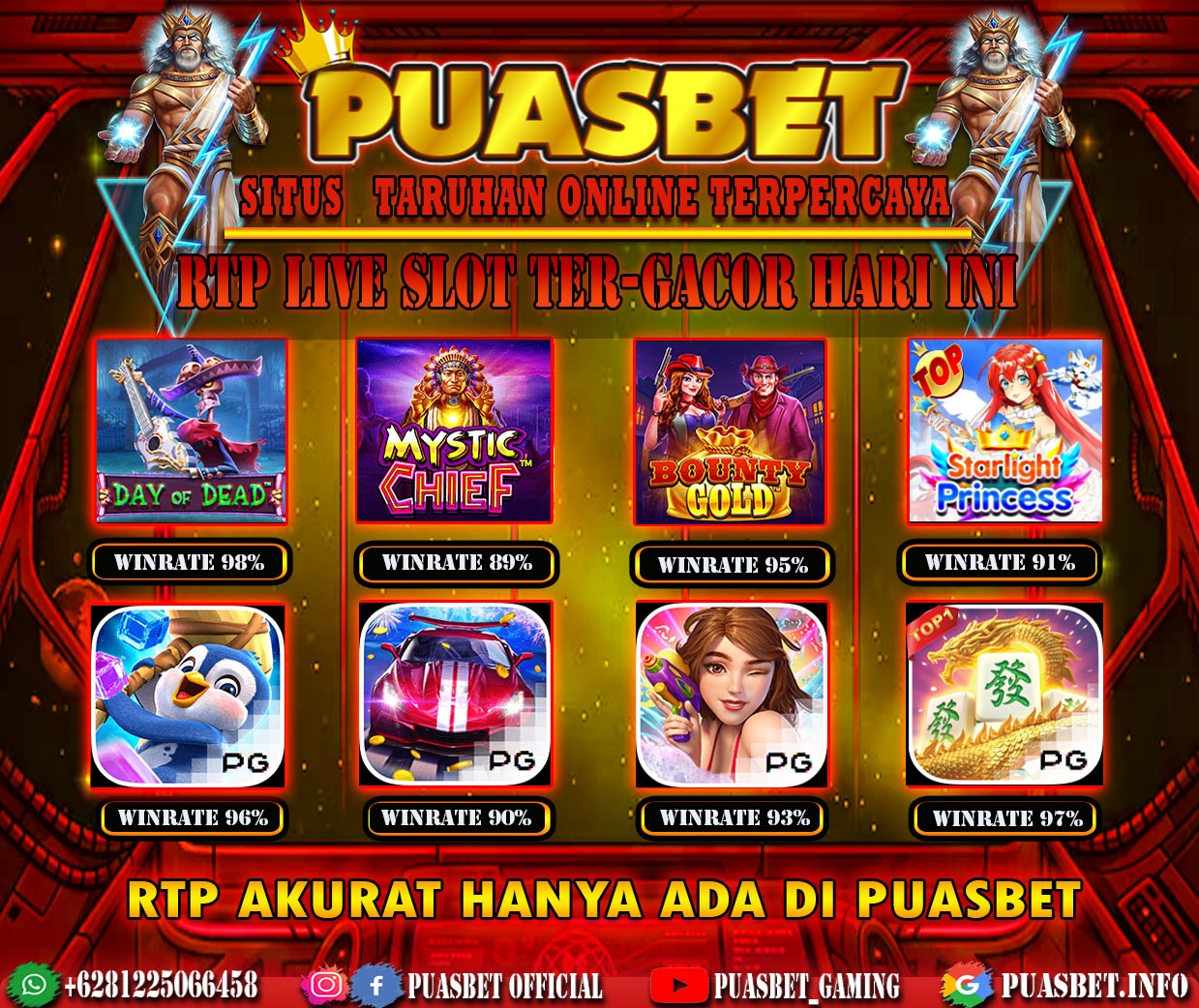 INFO SLOT GACOR PUASBET 11 NOV 2023