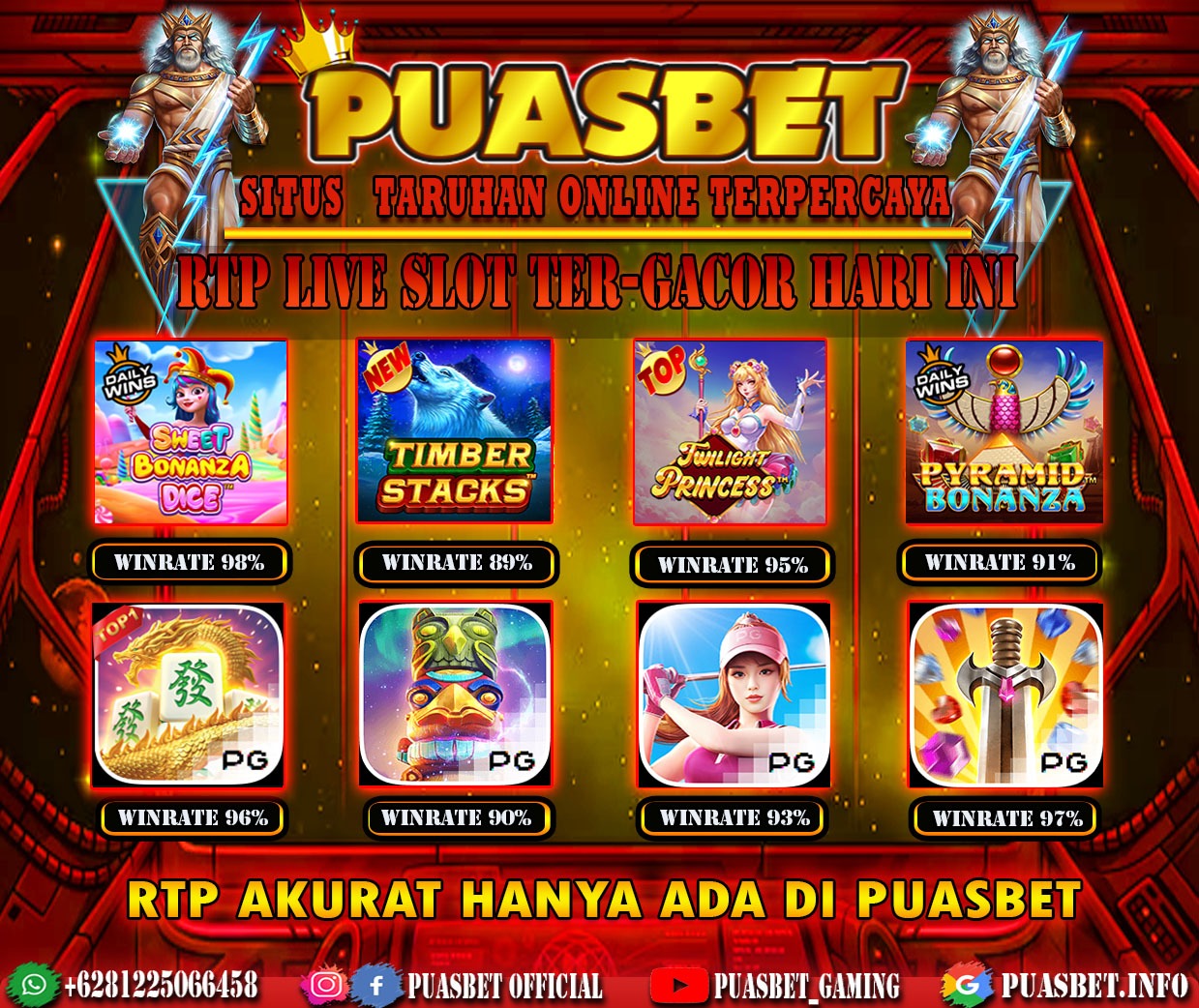 INFO SLOT GACOR PUASBET 16 NOV 2023